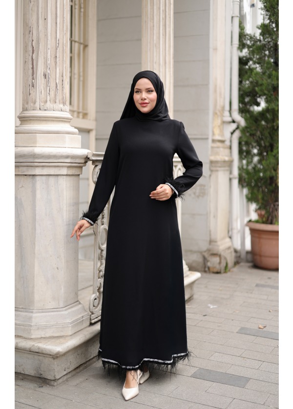 Duru Model Siyah Elbise