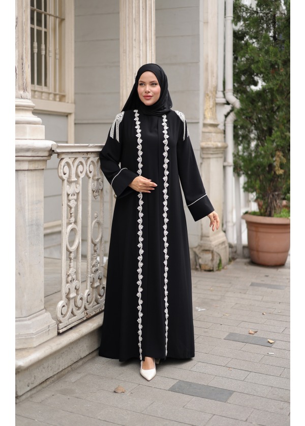 Melike Model Siyah Abaya