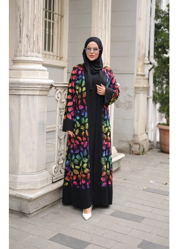 Yaprak Desen Abaya