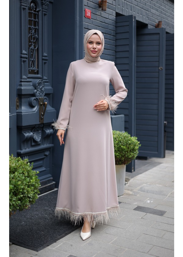 Duru Model Vizon Elbise